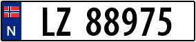 Truck License Plate